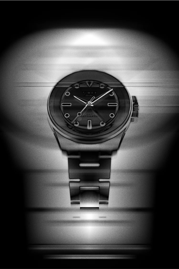 Timex Atelier GMT24 M1a  Atelier Sport GMT Auto 40mm - Black Syn Rubber Strap Black Dial