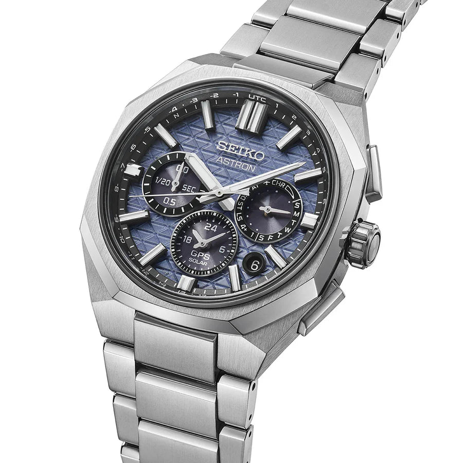 Astron GPS Solar Dual-Time Chronograph in Titanium - HAB002J1