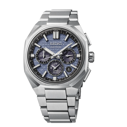 Seiko Astron GPS Solar Dual-Time Chronograph in Titanium - HAB001J1