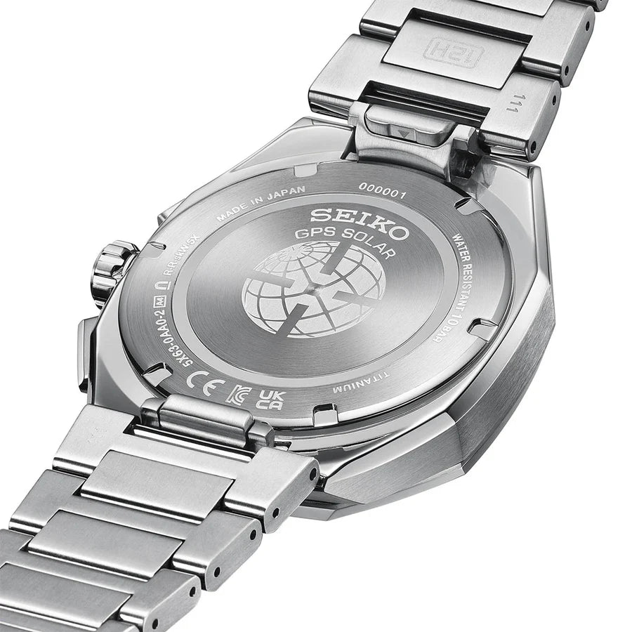 Astron GPS Solar Dual-Time Chronograph in Titanium - HAB002J1