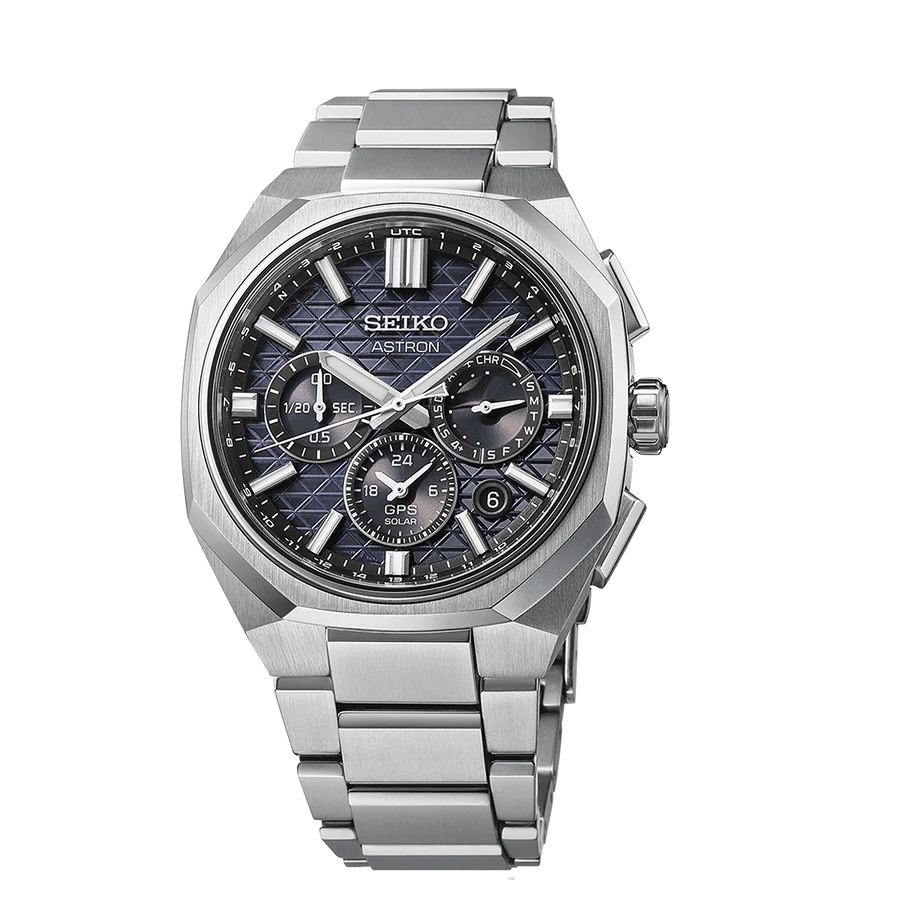 Astron GPS Solar Dual-Time Chronograph in Titanium - HAB002J1