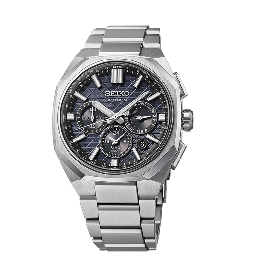 Astron GPS Solar Dual-Time Chronograph in Titanium - HAB002J1