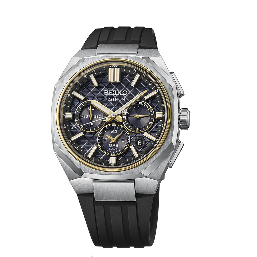 Astron GPS Solar Dual-Time Chronograph in Titanium - HAB003J1