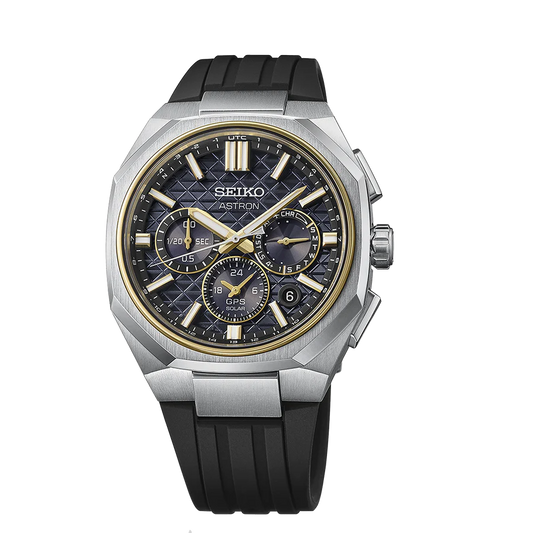 Astron GPS Solar Dual-Time Chronograph in Titanium - HAB003J1