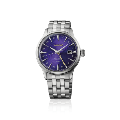 Presage Cocktail Time 145th Anniversary Limited Edition Men Automatic Blue Dial Analog Stainless Steel Watch HCB006J1