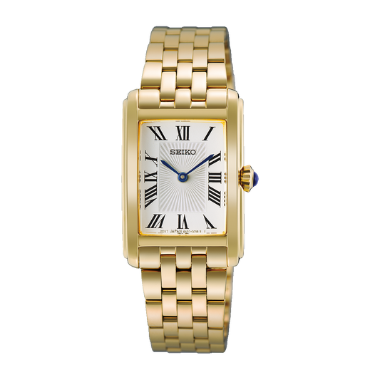 Seiko Essentials Yellow Gold Tank 22.2mm HGG001