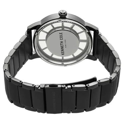 Kenneth Cole Quartz Multifunction Black Dial Stainless Steel Strap Watch for Men nckc50570001mn