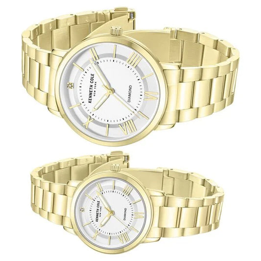 Kenneth Cole Quartz Analog Silver Dial Stainless Steel Strap Watch for Couple ntkcwgg0049701glpa