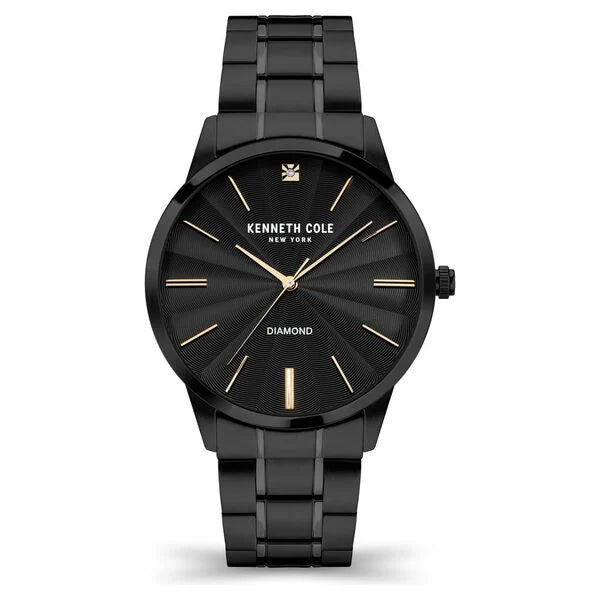 Kenneth Cole Black Dial Stainless Steel Strap Watch For Men ntkcwgg2122902mn