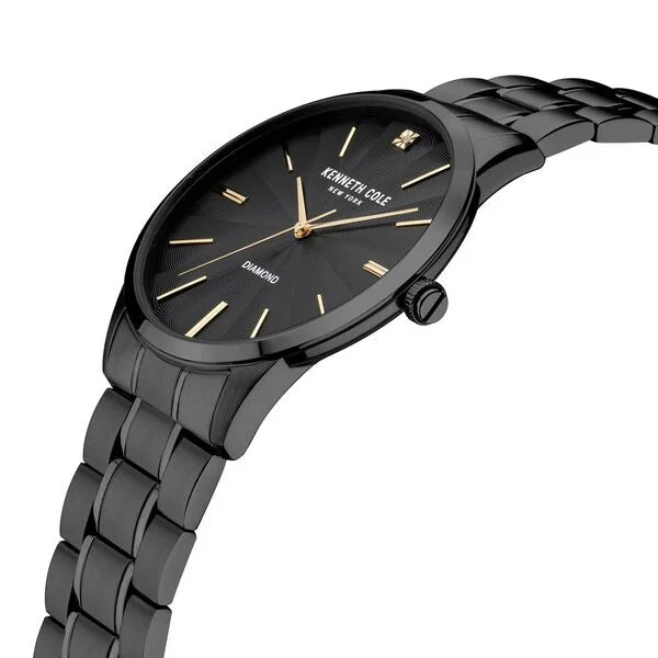 Kenneth Cole Black Dial Stainless Steel Strap Watch For Men ntkcwgg2122902mn