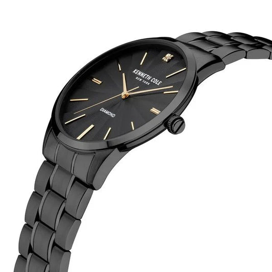Kenneth Cole Black Dial Stainless Steel Strap Watch For Men ntkcwgg2122902mn
