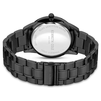 Kenneth Cole Black Dial Stainless Steel Strap Watch For Men ntkcwgg2122902mn