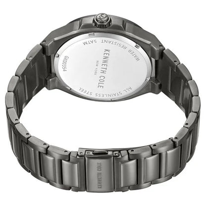 Kenneth Cole Quartz Multifunction Brown Dial Stainless Steel Strap Watch for Men ntkcwgk0035404mn