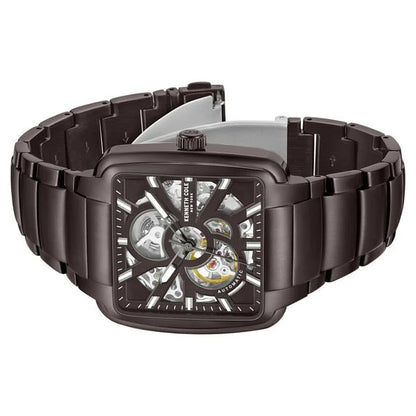 Kenneth Cole Automatic Brown Dial With Brown Stainless Steel Strap Watch For Men ntkcwgy0046501mn