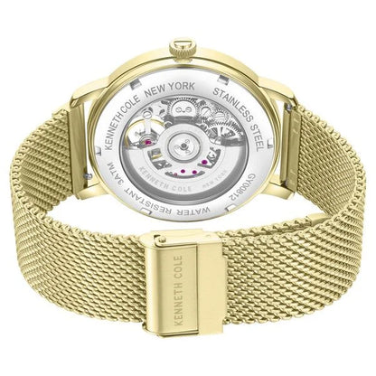 Kenneth Cole Automatic Automatic Green Dial Golden Stainless Steel Strap Watch For Men kcwgy0081203mnw