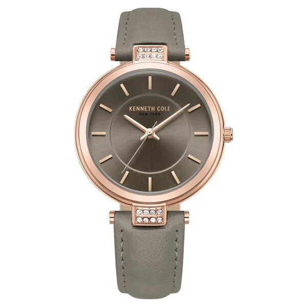 Kenneth Cole Quartz Analog Brown Dial Antique Leather Strap Watch for Women ntkcwla0026702ld