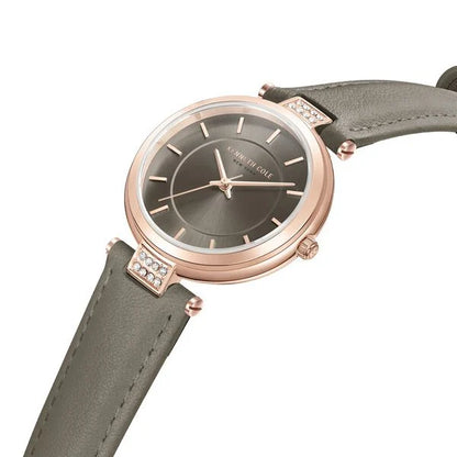 Kenneth Cole Quartz Analog Brown Dial Antique Leather Strap Watch for Women ntkcwla0026702ld