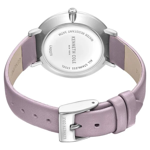 Kenneth Cole Quartz Analog Purple Dial Purple Leather Strap Watch for Women ntkcwla0027302ld