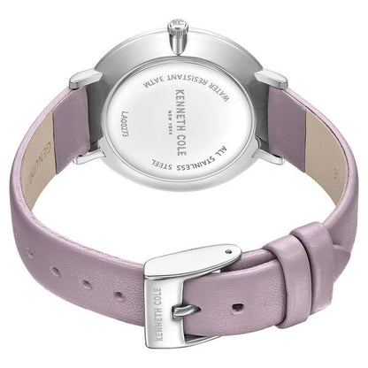 Kenneth Cole Quartz Analog Purple Dial Purple Leather Strap Watch for Women ntkcwla0027302ld