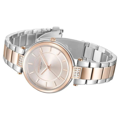 Kenneth Cole Quartz Analog Rose Gold Dial Two Toned Stainless Steel Strap Watch for Women ntkcwlg0026701ld