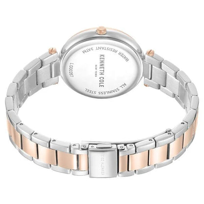 Kenneth Cole Quartz Analog Rose Gold Dial Two Toned Stainless Steel Strap Watch for Women ntkcwlg0026701ld