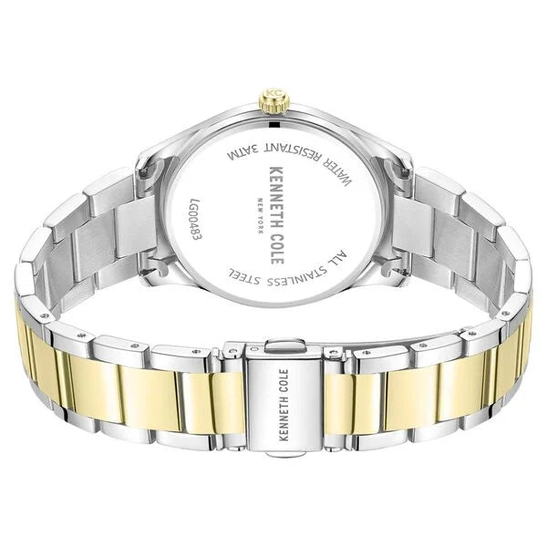 Kenneth Cole Quartz Analog Mother Of Pearl Dial Stainless Steel Strap Watch For Women ntkcwlg0048302ld