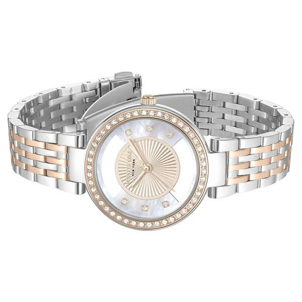 Kenneth Cole Quartz Analog Rose Gold Dial Two Toned Stainless Steel Strap Watch For Women kcwlg0102203ldw