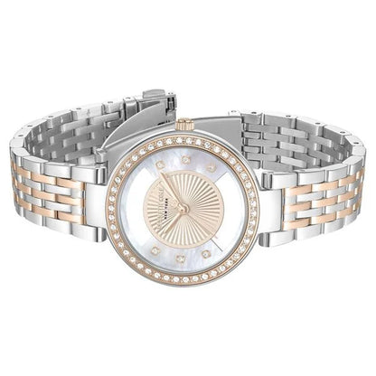 Kenneth Cole Quartz Analog Rose Gold Dial Two Toned Stainless Steel Strap Watch For Women kcwlg0102203ldw