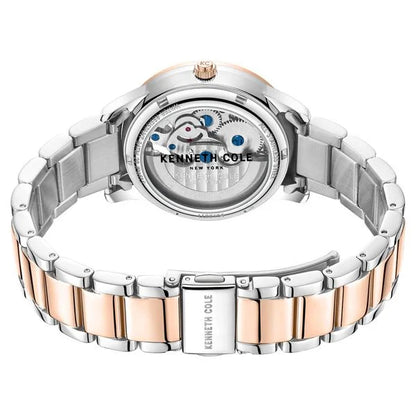 Kenneth Cole Automatic Rose Gold Dial Stainless Steel Strap Watch for Women ntkcwll0016402ld Women's Watch