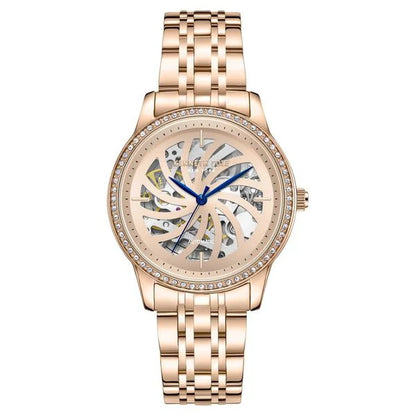 Kenneth Cole Automatic Analog Rose Gold dial Metal Strap Watch for Women ntkcwll0016602ld