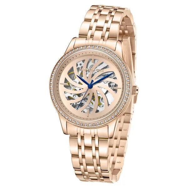 Kenneth Cole Automatic Analog Rose Gold dial Metal Strap Watch for Women ntkcwll0016602ld