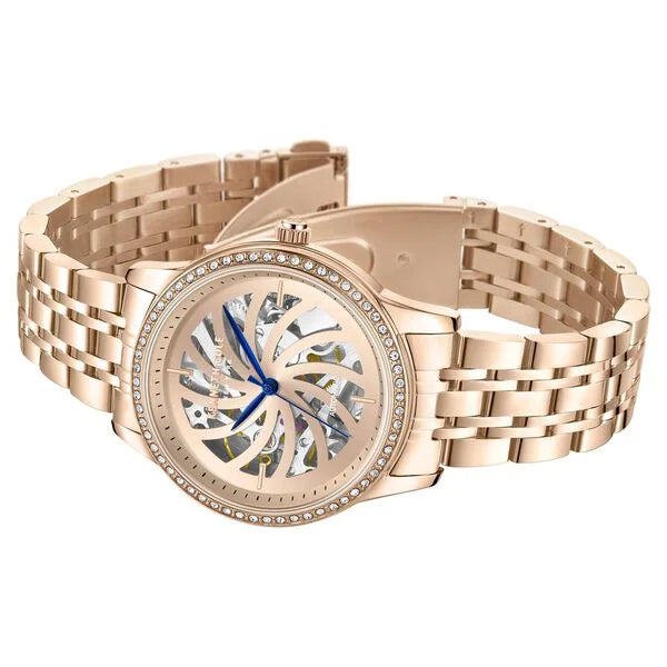 Kenneth Cole Automatic Analog Rose Gold dial Metal Strap Watch for Women ntkcwll0016602ld
