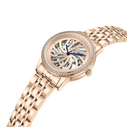 Kenneth Cole Automatic Analog Rose Gold dial Metal Strap Watch for Women ntkcwll0016602ld