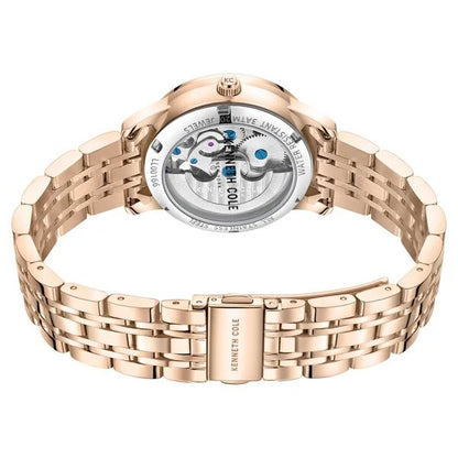 Kenneth Cole Automatic Analog Rose Gold dial Metal Strap Watch for Women ntkcwll0016602ld