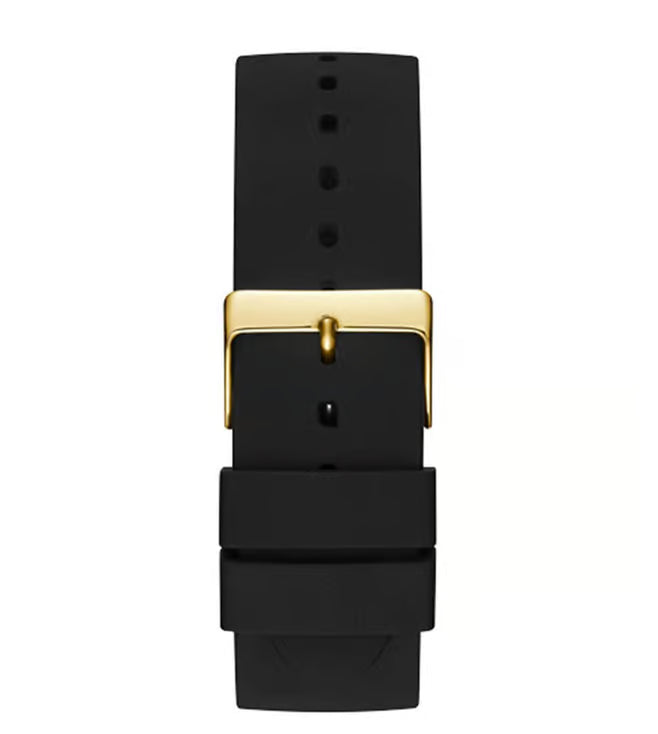 Guess Silicone Analog Black Dial Men's Watch-W1161G1