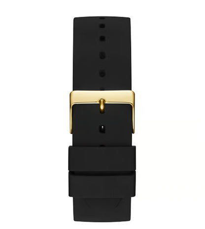 Guess Silicone Analog Black Dial Men's Watch-W1161G1