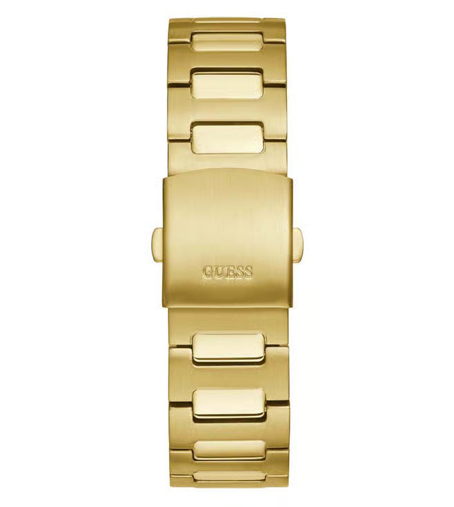 Guess Scope Collection Multi-Function Mens Analog Beige Dial Coloured Quartz Watch, Round Dial with 44 mm Case Width - GW0454G2