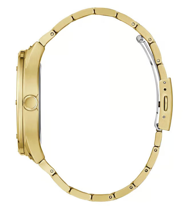 Guess Scope Collection Multi-Function Mens Analog Beige Dial Coloured Quartz Watch, Round Dial with 44 mm Case Width - GW0454G2