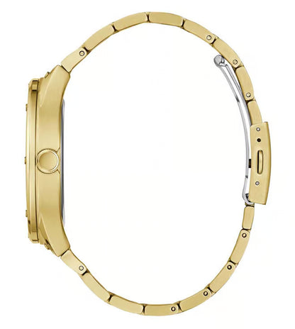 Guess Scope Collection Multi-Function Mens Analog Beige Dial Coloured Quartz Watch, Round Dial with 44 mm Case Width - GW0454G2