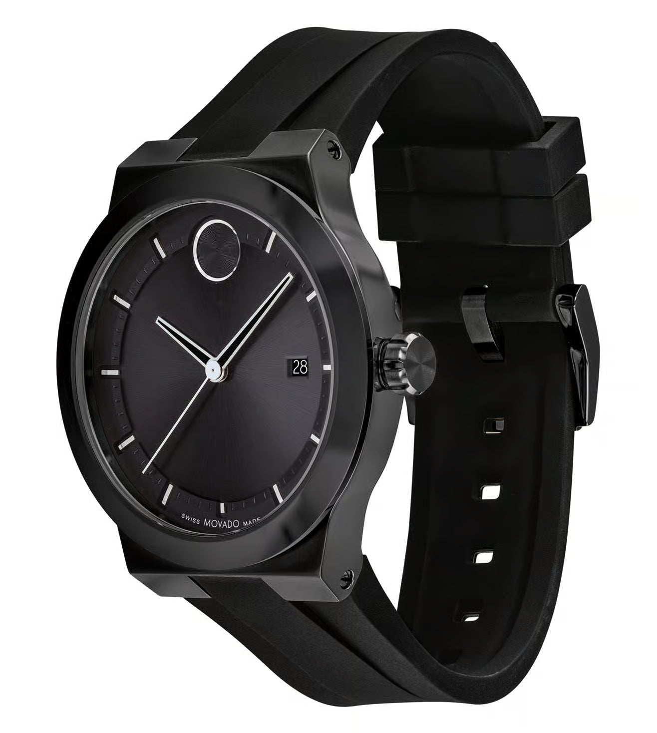 Movado Bold Fusion Swiss Qtz Black Round Dial Men's Watch - 3600849