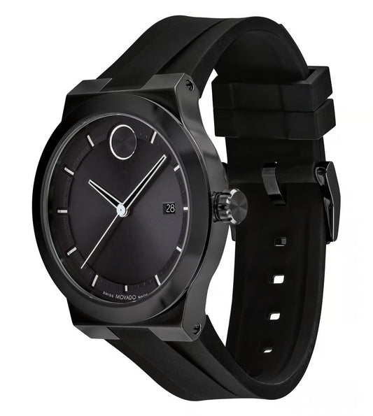 Movado Bold Fusion Swiss Qtz Black Round Dial Men's Watch - 3600849