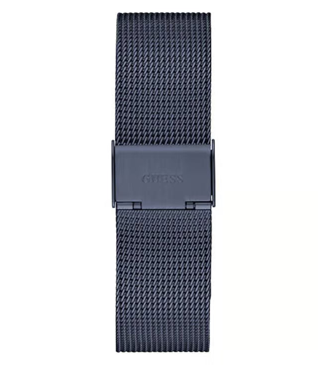 Guess Stainless Steel Noble Collection Analog Black Dial Men Watch-Gw0495G3, Blue Band