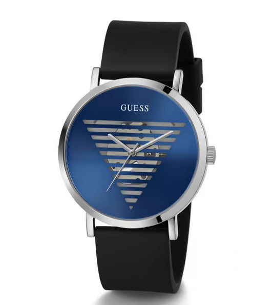 Guess Silicone Analog Blue Dial Men Watch-Gw0503G2