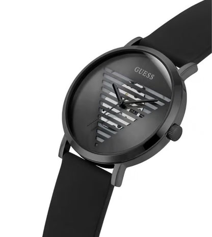 GUESS Idol 44 mm Black Dial Silicone Analog Watch for Men - GW0503G3