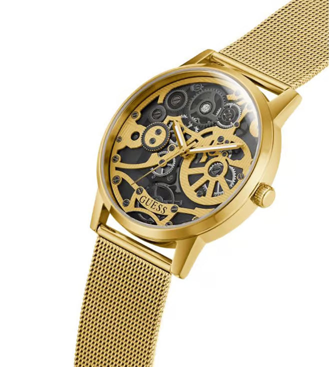 Guess Analogue Gold Dial Men's Watch-GW0538G2