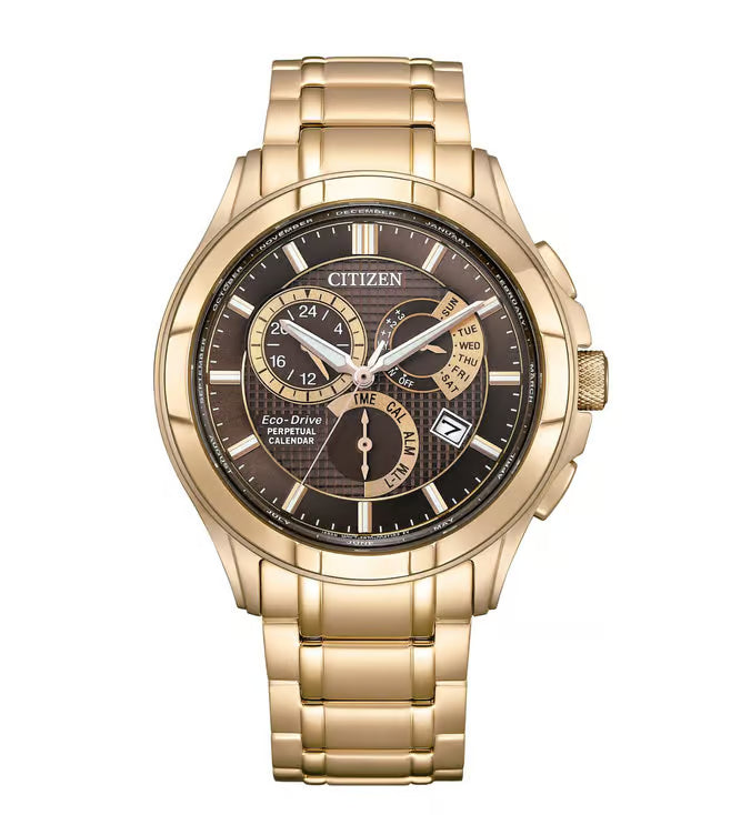 BL8163-50X Eco-Drive Perpetual Calendar Chronograph Watch for Men