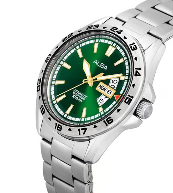 Alba AL4471X1 Deep Green Dial Automatic Watch