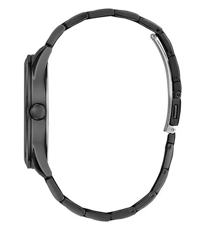 GUESS Men Black Round Stainless Steel Dial Analog Watch- GW0626G3