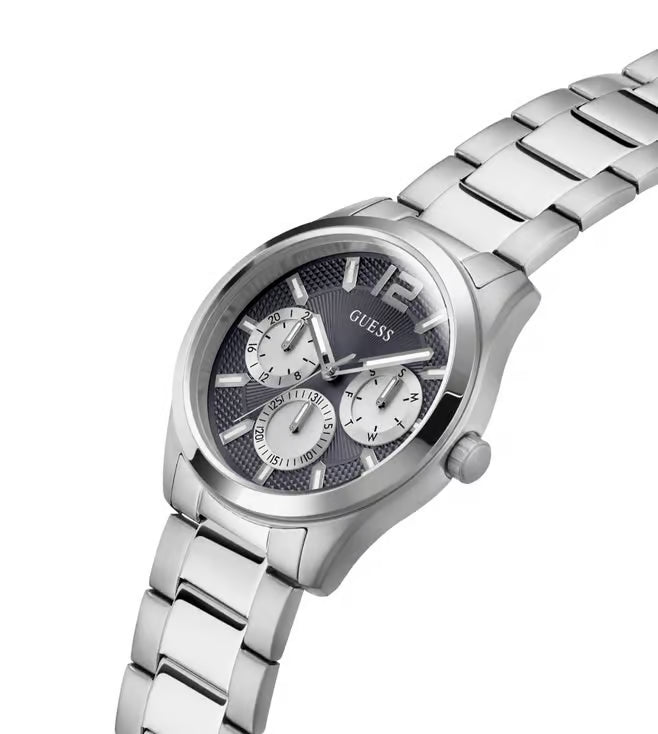 GUESS Men Navy Blue Round Dial Analogue Watch- GW0707G1