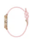 GUESS Silicone Women Pink Analog Square Dial Watch- Gw0658L2, Pink Band
